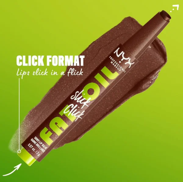 NYX Fat Oil Lip Slick Apply, Featherweight, Pigmented Vegan Balm