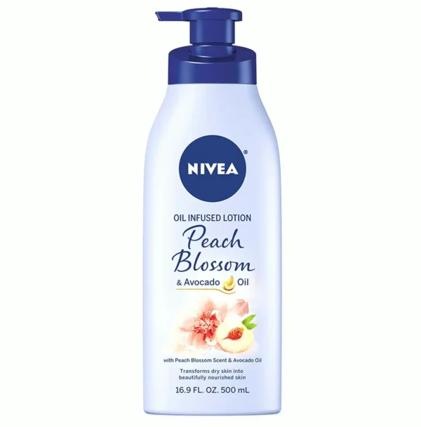 NIVEA Peach Avocado Oil Body Lotion, 16.9 Oz