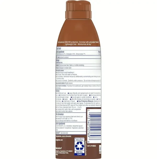 Suntan Spray SPF 15, Water-Resistant, 5.5oz, Set of 3