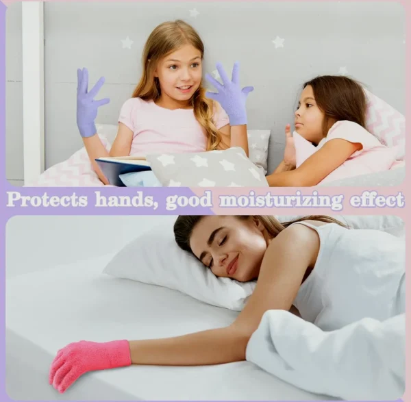 Trio of Moisturizing Hydrating Gloves for Dry Skin