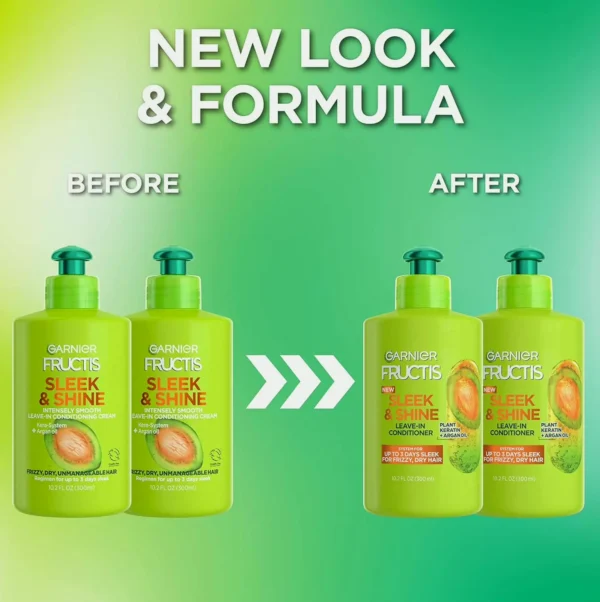 Garnier Fructis Sleek and Shine Leave-In Conditioning Cream for Dry Hair