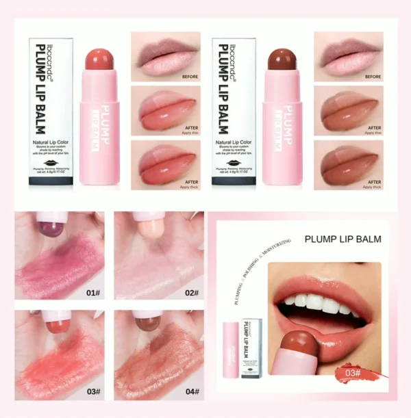 Plumping Tinted Lip Balm - Moisturizing Lip Care (4.8g 04# ROSEWOOD)