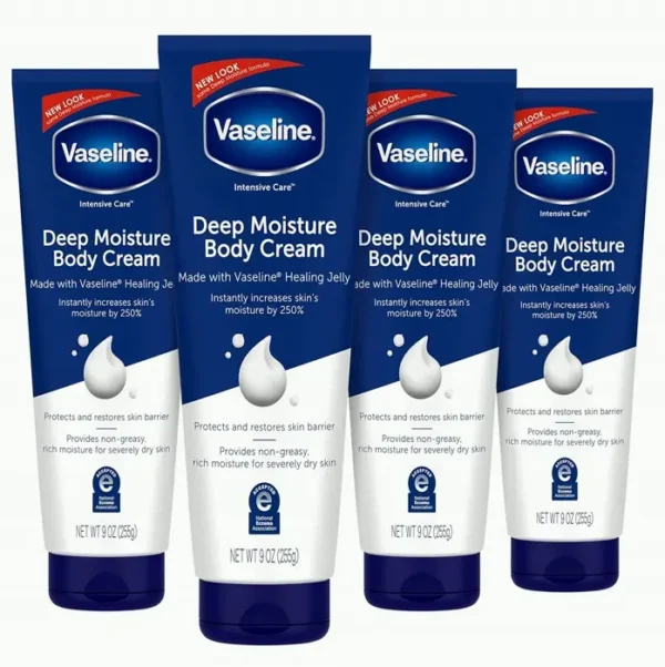 Vaseline Brand Deep Moisture Skin Lotion 4-Pack 9 oz