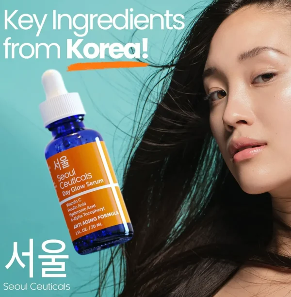 Korean Vitamin C Serum with Hya Acid, Potent Anti-Aging