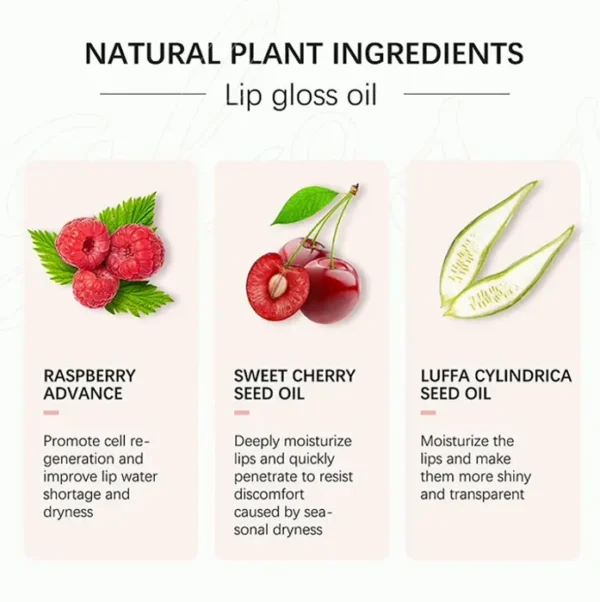 Moisturizing Lip Gloss: Fruit Flavored, No-Sticky Gloss 0.2 OZ