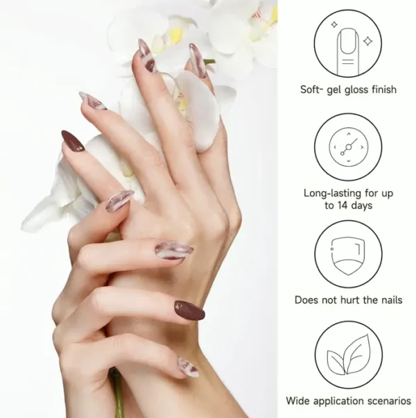 Partially Cured Polish Nail Wraps – Multi-sized Package