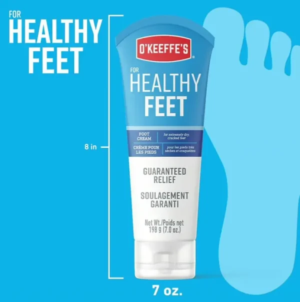 O'Keeffe's Cream for Feet, Treatment for Cracked Feet, 7.0 oz Tube