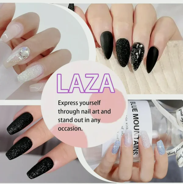Laza's 12 Colors Nail Glitter Dust Set