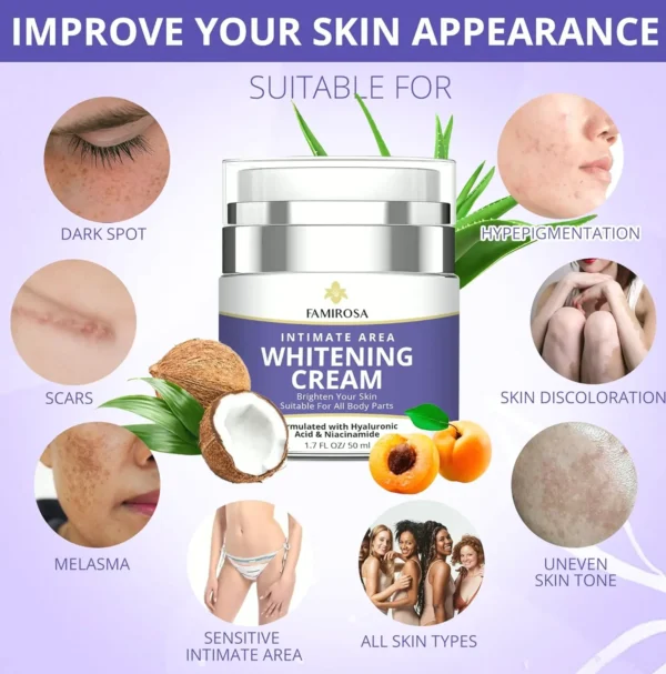 Intimate Area Blemish Corrector - Underarm Cream for Various Areas