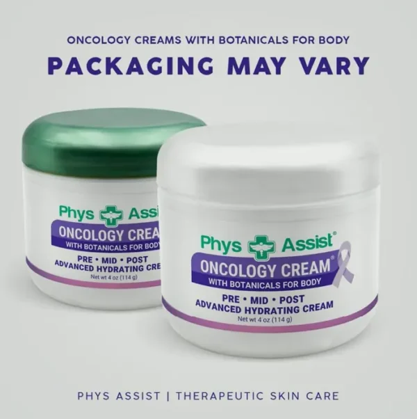 PhysAssist - Oncology Cream with Herbal Extracts, 4 oz, Soothing and Hydrating for Stressed Skin