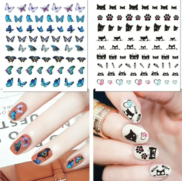 Nail  Stickers Kit for  Children  & Tweezers