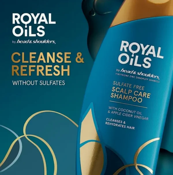 H&S Royal Oils Anti-Dandruff for Curly Hair Treatment, 12.8 Fl Oz