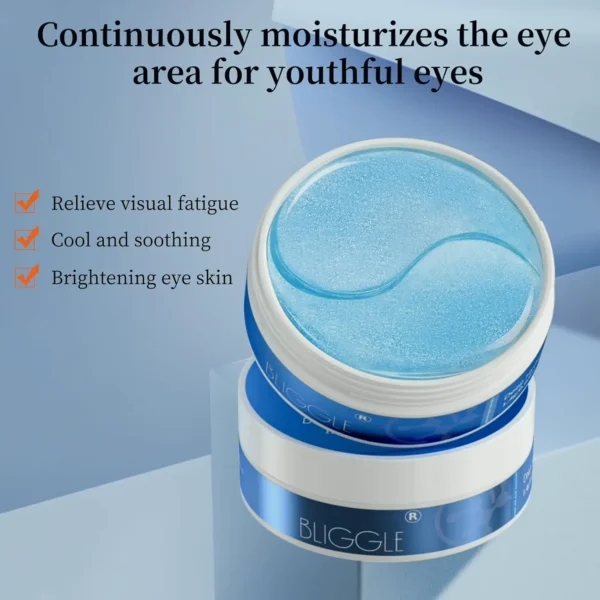 Under Eye Patches (Pieces) - Illuminating Eye Mask with HA, Cooling Care for Puffy Eyes & Dark Circles, Reduce Eye Bags and Smooth Lines