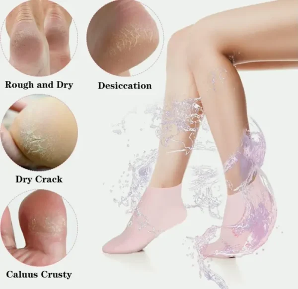 Two Pairs Moisturizing Footwear for Women