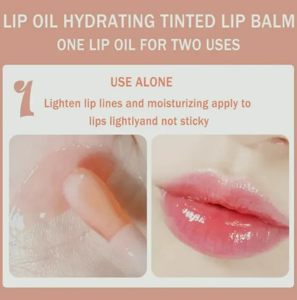 Hydrating Tinted Lip Oil Balm, Repairing Treatment