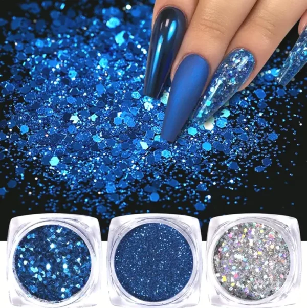 6 Boxes Shiny Manicure Sparkle Set for Art
