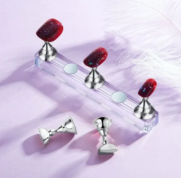 Blulu Duo Set Magnetic Nail Practice Stand