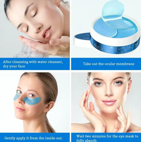 Under Eye Patches (Pieces) - Illuminating Eye Mask with HA, Cooling Care for Puffy Eyes & Dark Circles, Reduce Eye Bags and Smooth Lines