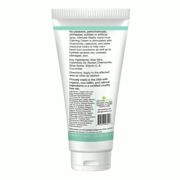 UltimateVitality Hand & Foot Moisturizer for Oncology Sufferers - 2 Ounces