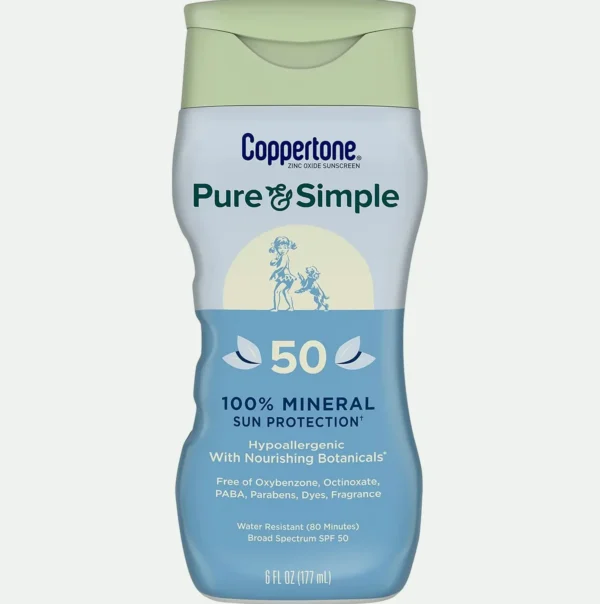 Sunblock Mineral Sunscreen SPF 50 for Sensitive Skin