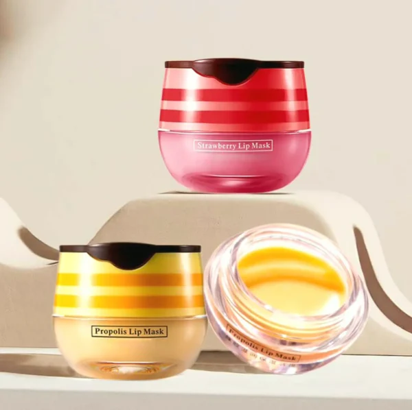3 Bee Lip Balm Honey Pot - Exfoliating Lip Mask