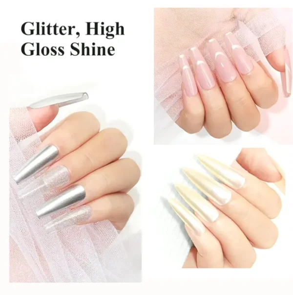 Quick Dry Nail Kit - Multi-Colored Silver Varnish