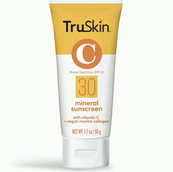 TrueSkin Mineral Facial Sunscreen SPF 30 - Vegan, Featherweight, 1.7 fl oz