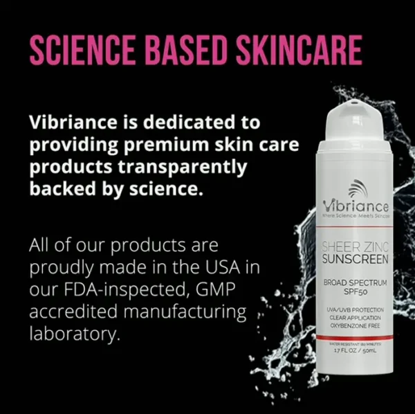 Vibriance Sheer Mineral Face Sunscreen SPF 50, Tinted Blend, 1.7 fl oz