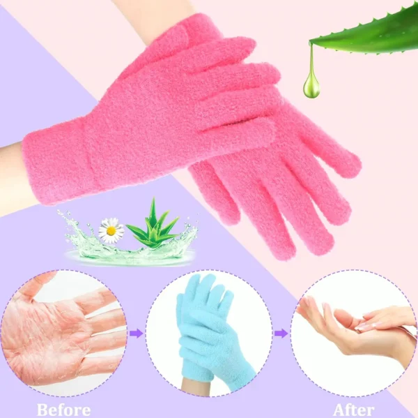 Trio of Moisturizing Hydrating Gloves for Dry Skin