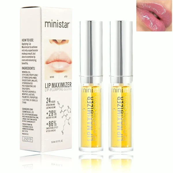Lip Enhancer Kit with Moisturizing Gloss (2 Pcs)
