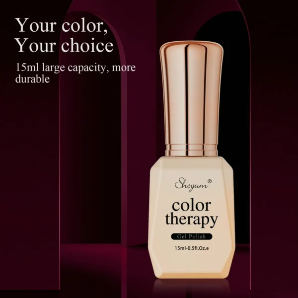 Gel Nail Lacquer, 15ml Mahogany Color