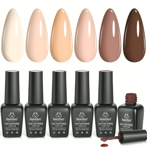 UV Nail Kit - 6 Tones Neutral Collection