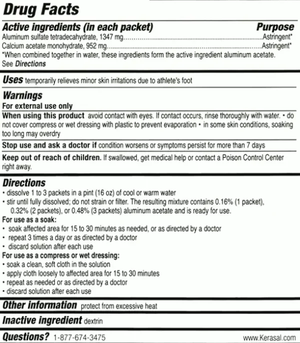 Kerasal's Athlete's Healing Foot Soak, Pack of 12