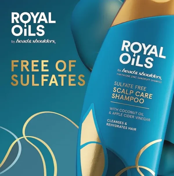H&S Royal Oils Anti-Dandruff for Curly Hair Treatment, 12.8 Fl Oz
