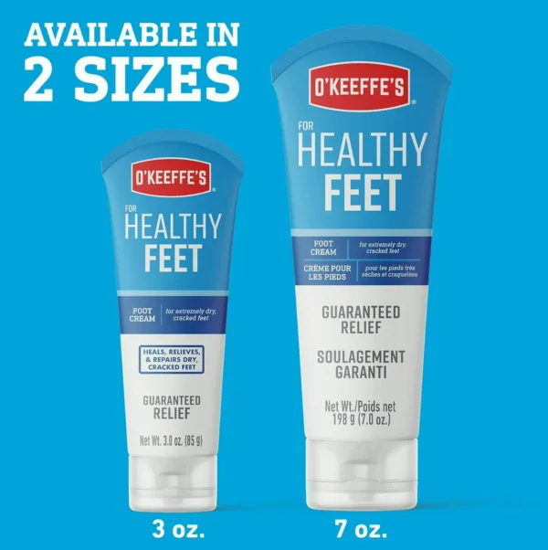 O'Keeffe's Cream for Feet, Treatment for Cracked Feet, 7.0 oz Tube