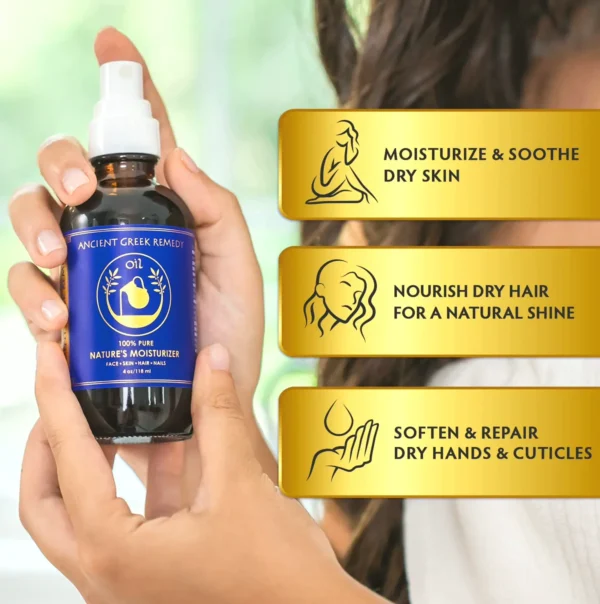 Organic Skin & Hair Oil for Dry Skin - Traditional Remedy, 4oz