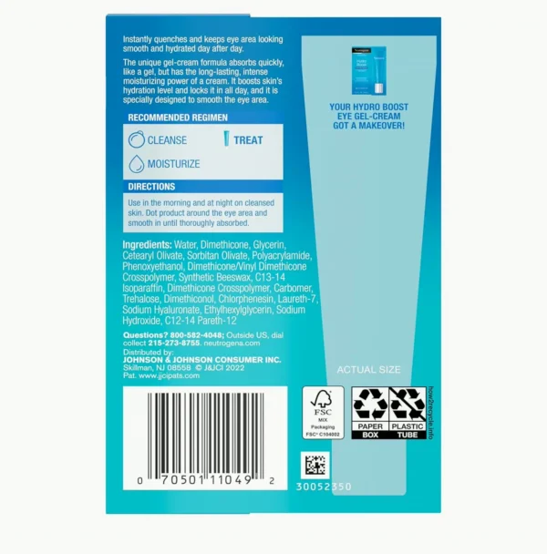 Moisturizing Under-eye Cream by Neutrogena featuring Hyaluronic Acid 0.5 Oz