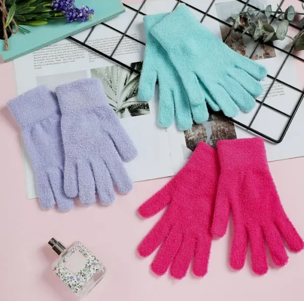 Trio of Moisturizing Hydrating Gloves for Dry Skin