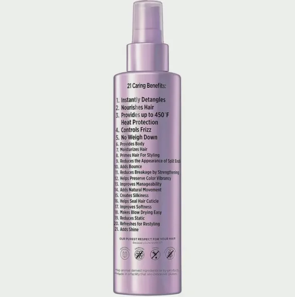 L’Oréal Paris Sulfate-Free Moisture 21-in-One Leave-In Conditioner for Dry Hair, EverPure Collection, 6.8 fl oz (Packaging Varies)
