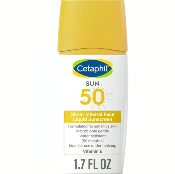 Cetaphil Liquid Mineral Face Sunblock SPF 50 with Zinc Oxide