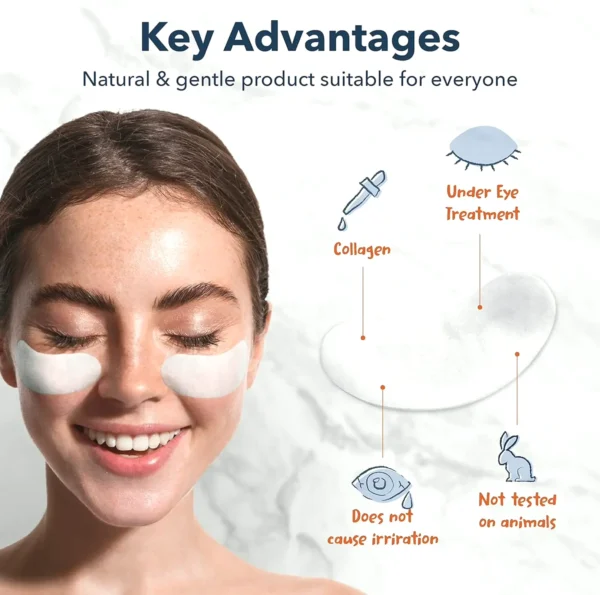 Pure-Derm Anti-Aging Eye Pads - 30 Sheets Pack