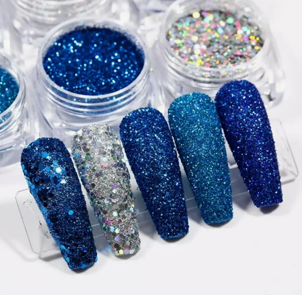 6 Boxes Shiny Manicure Sparkle Set for Art