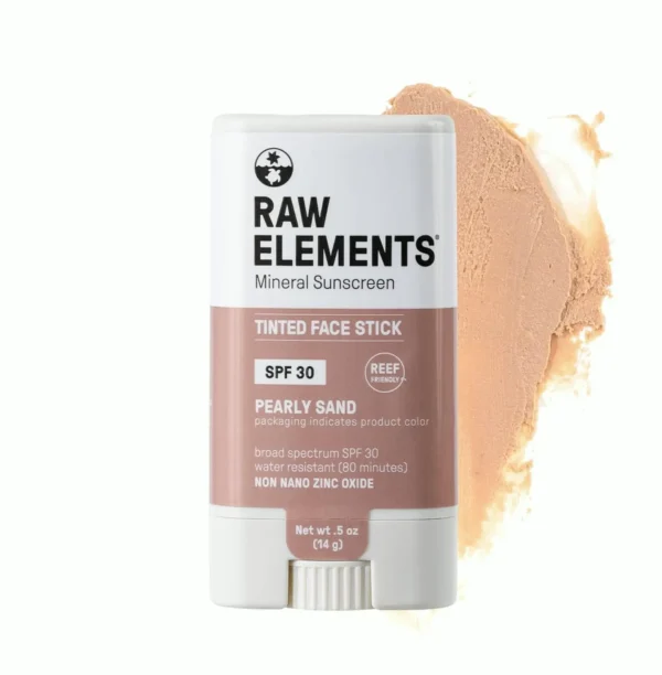 Raw Element SPF 30+ Face Tint Sunblock, Safe Mineral Lotion