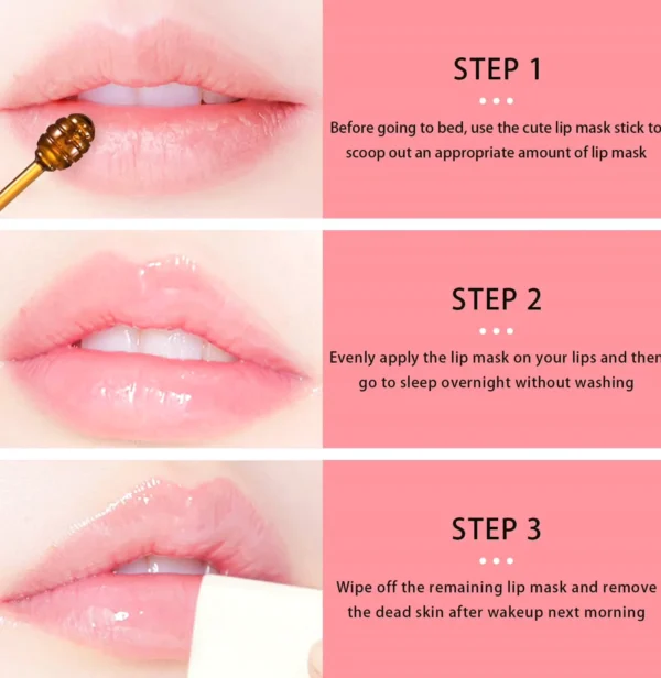 3 Bee Lip Balm Honey Pot - Exfoliating Lip Mask