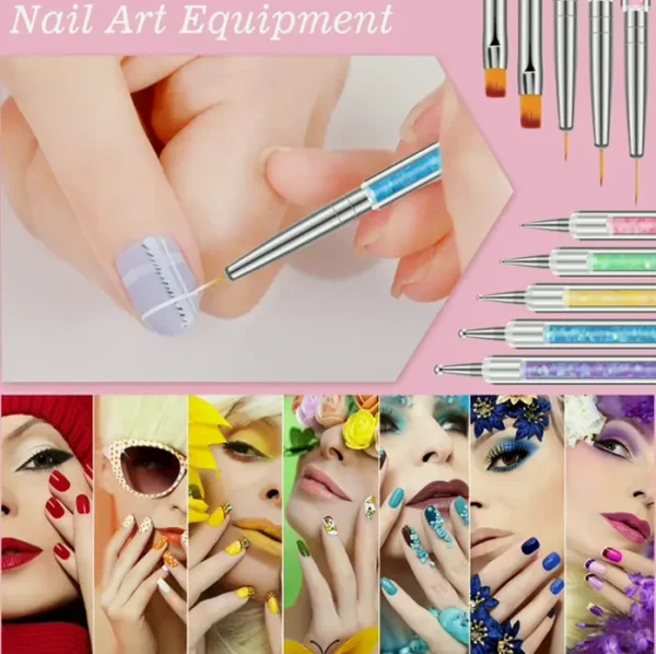 6-in-1 Manicure Set with Palette & Tools