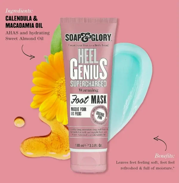 Original Heel Foot Mask with Cream - Hydrating Feet Treatment (100ml)