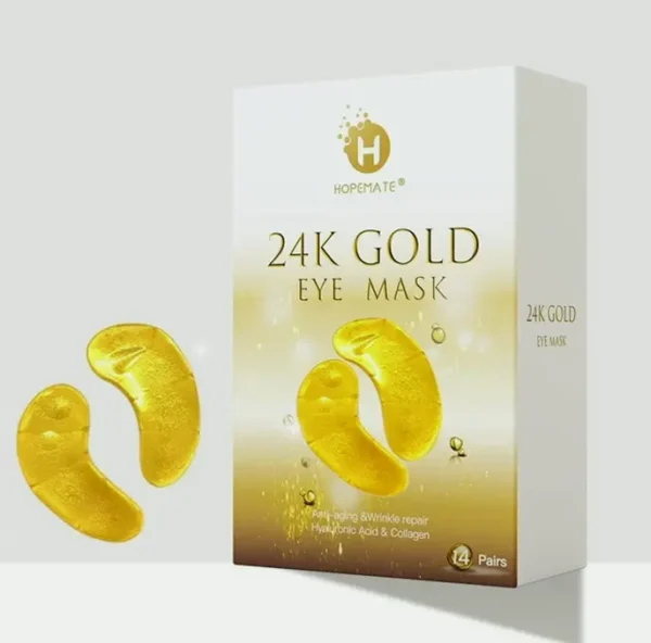 Gold Eye Patch, Anti-Aging Pads, Dark Circles, 14 Pairs