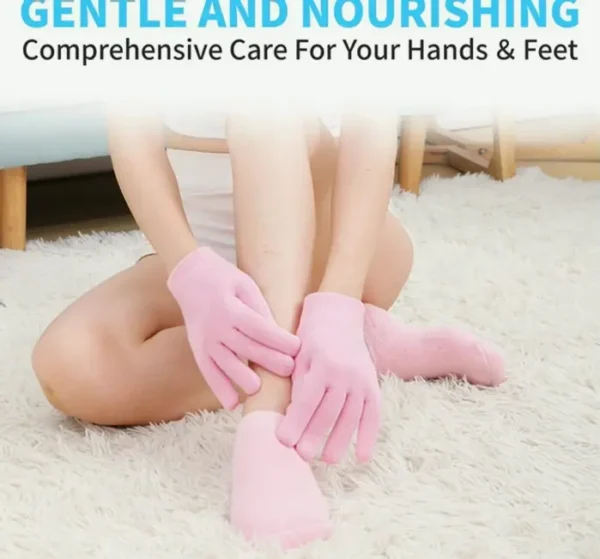 4PCS Spa Hydrating Gloves and Socks for Hand Treatment