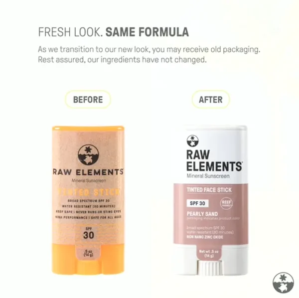 Raw Element SPF 30+ Face Tint Sunblock, Safe Mineral Lotion