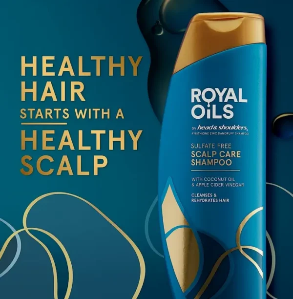 H&S Royal Oils Anti-Dandruff for Curly Hair Treatment, 12.8 Fl Oz